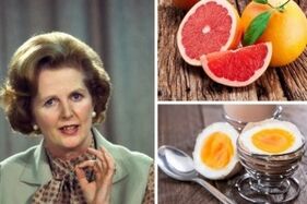 Margaret Thatcher pisua galtzeko produktuak